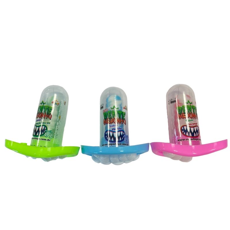 Pirulito Dente Medonho - Cor e Sabor Sortido - 4,5g - 1 unidade - Magazine 25