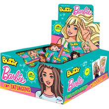 Chiclete Buzzy Barbie Hortelã c/90 - Riclan