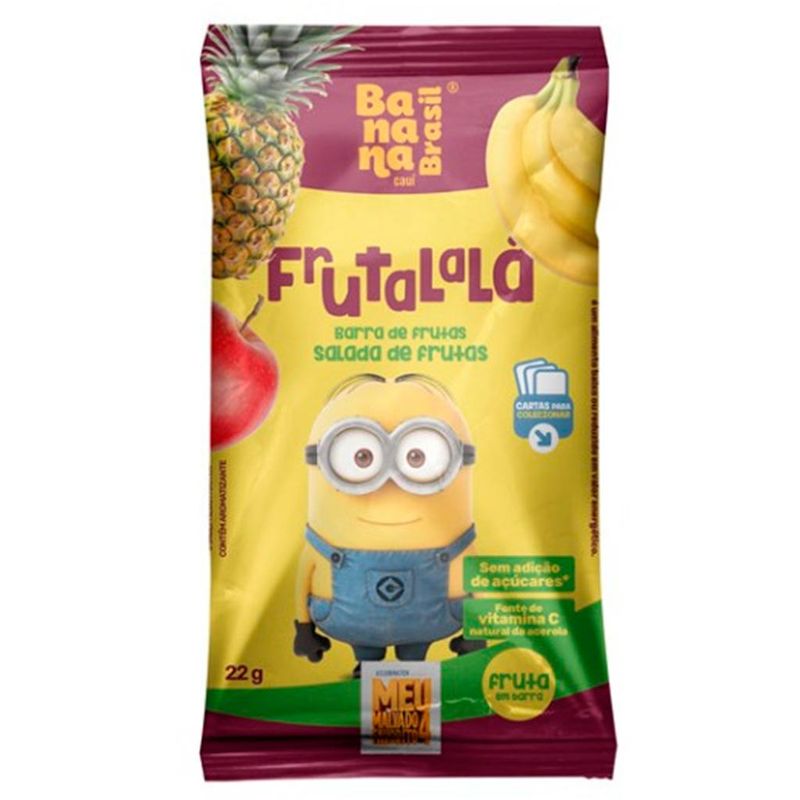 Barra de Frutas Frutalalá Salada de Frutas 22g - Banana Brasil