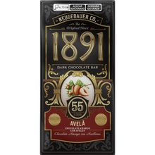 Tablete de Chocolate Amargo com Avelãs 55% Cacau 90g - Neugebauer