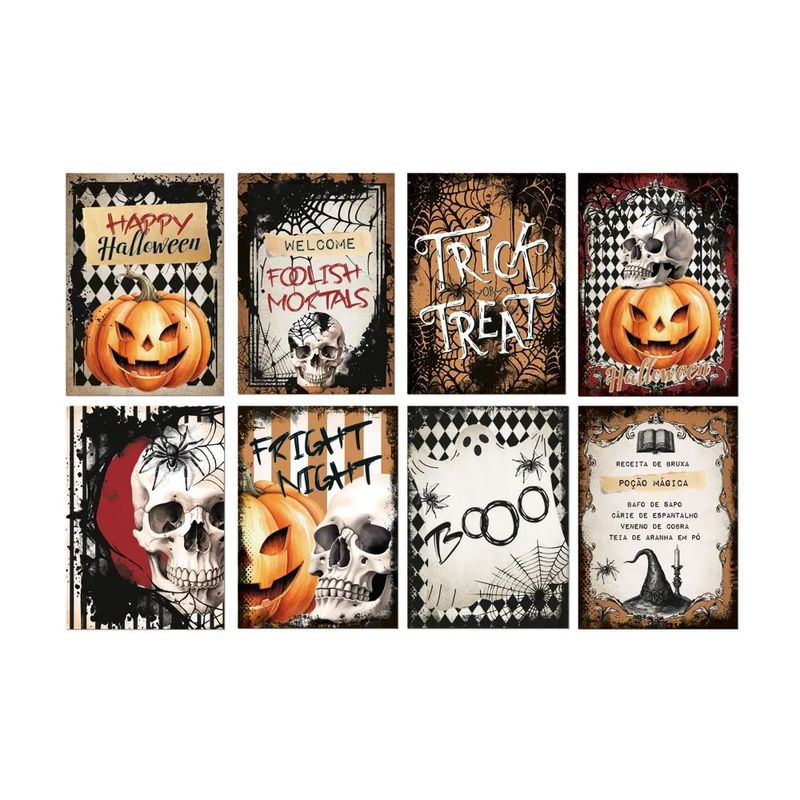 Cartaz Decorativo Welcome Halloween - 8 Un