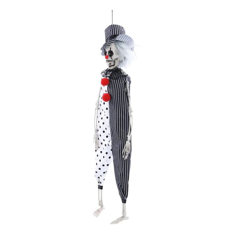 Esqueleto Palhaço Cartola Para Pendurar 40cm - 1 Un
