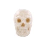 Crânio Sombrio Branco Com Luz 29cm - 1 Un