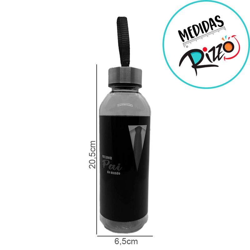 Garrafa de Plástico - Melhor Pai Do Mundo - 550ml - 1 unidade - Magazine 25