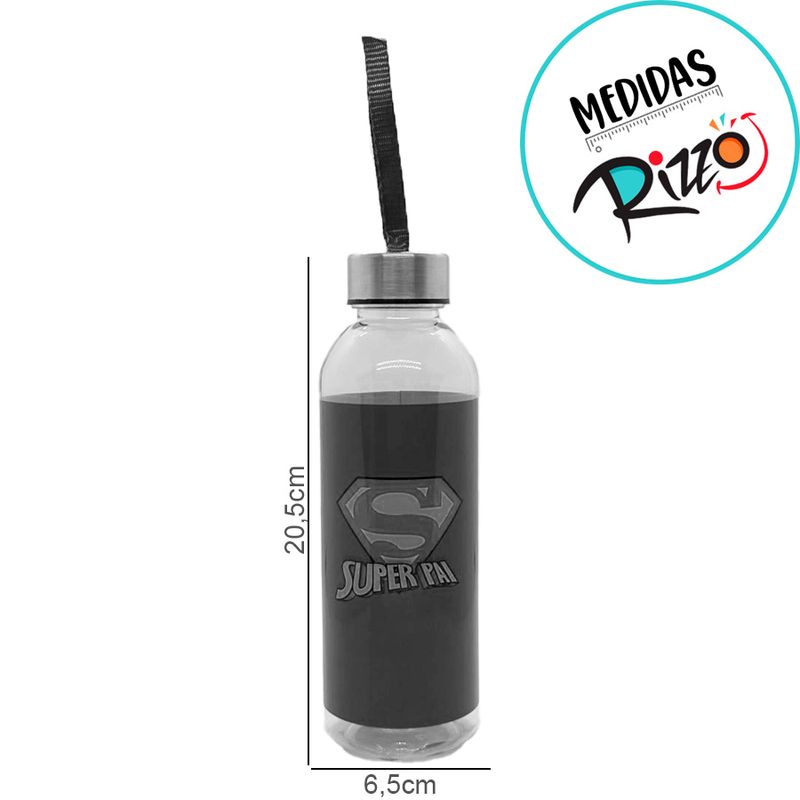 Garrafa de Plástico - Super Pai - 550ml - 1 unidade - Magazine 25