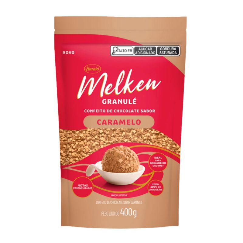 Granulé Chocolate Caramelo - Melken - 400g - 1 unidade - Harald - Magazine 25