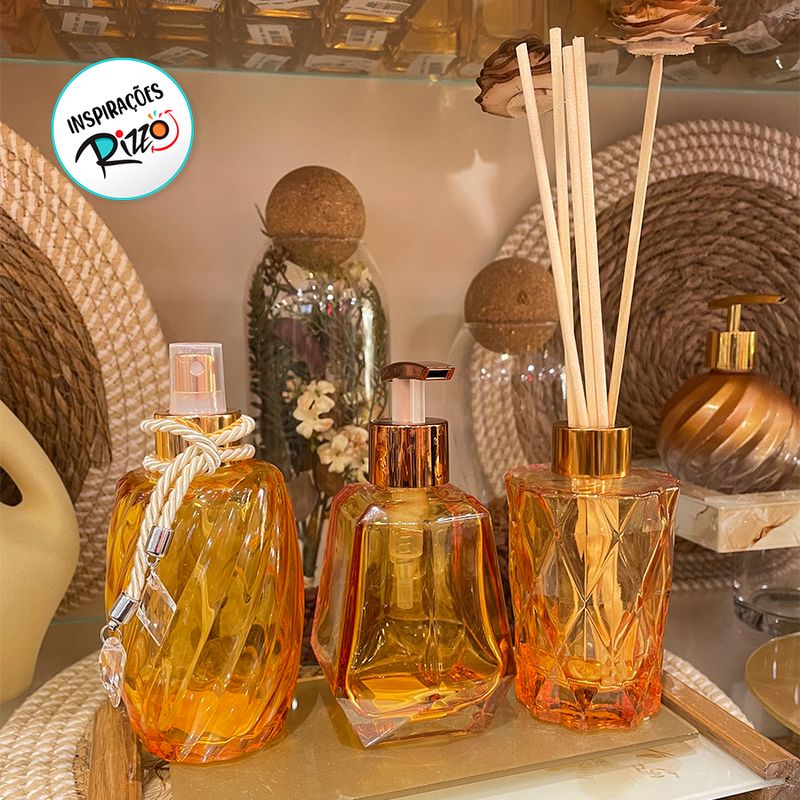 Frasco para Perfumaria de Vidro Barcelona - Ambar- 200ml - 1 unidade - Magazine 25