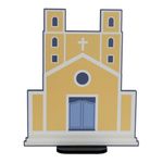 Display de Mesa em MDF - Igreja Amarela - 16x22cm - 1 unidade - Rizzo