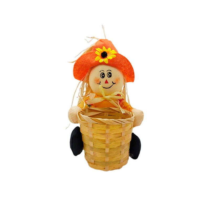 Cachepot Espantalho com Chapéu - 25cm - 1 unidade - Magazine 25