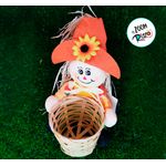Cachepot Espantalho com Chapéu - 25cm - 1 unidade - Magazine 25