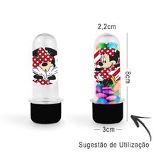 Mini Tubete Lembrancinha Festa Minnie Mouse 8cm 20 unidades - Preto - Magazine 25