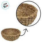 Cesta Decorativa Guarani de Seagrass - 20x20x8cm - 1 unidade - Rizzo