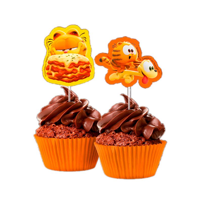 Pick Decorativo - Garfield - 8 unidades - Regina - Magazine 25