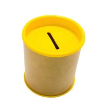 Cofre Papelão 10cm Amarelo - Plast Qualy