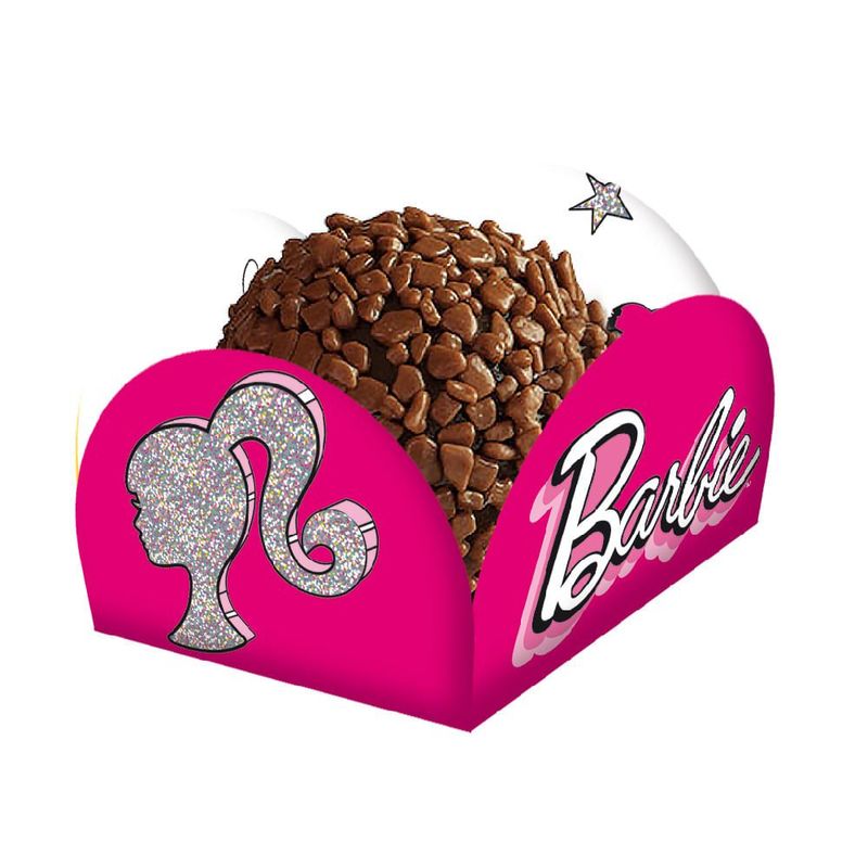 Porta Forminha Barbie com 40 unidades Festcolor