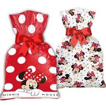 Sacola Plástica Minnie Mouse com 12 Regina Festas