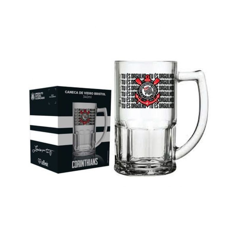 Caneca Cerveja Bristol 340ml Corinthians - Allmix