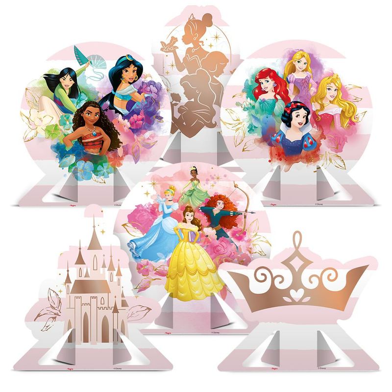 Decoração Mesa Princesas Disney com 6 Regina