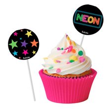 Bandeirinha Doces Neon com 8 Festcolor