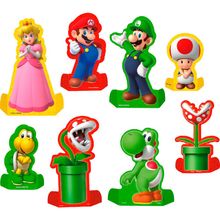 Decoração Mesa Super Mario c/8 - Festcolor