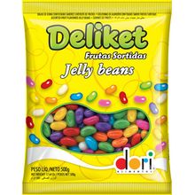 Bala de Goma Confeitada Sabor Frutas Sortidas 500g - Dori Alimentos - Magazine 25