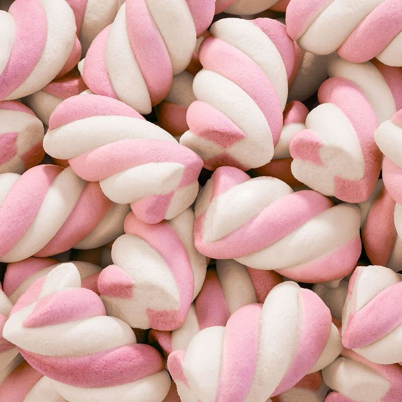 Marshmallow Torção Rosa 250g Fini