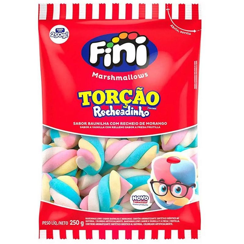 Marshmallow Recheado Torção 250g Fini