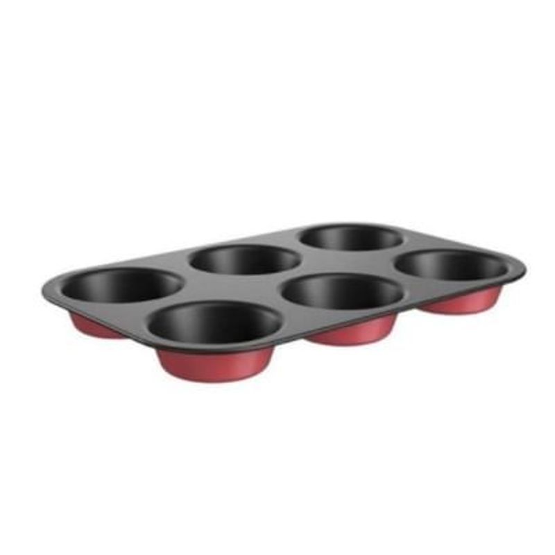 Forma Cupcake Bakeware 6 Divisões Cereja Brinox