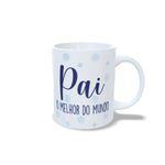 Caneca de Porcelana Personalizável c/ Nome - O Melhor Pai - 1 unidade - Rizzo