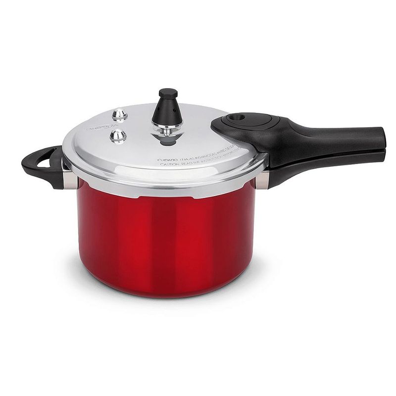 Panela Pressão Pressure Indução 4,2L Vermelha - Br