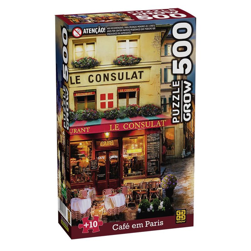 Quebra Cabeca 500Pc Cafe Em Paris Grow