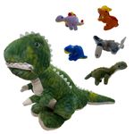 Dinossauro de Pelúcia com Miniaturas - 35cm - 1 unidade - Magazine 25