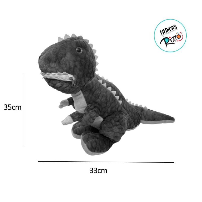 Dinossauro de Pelúcia com Miniaturas - 35cm - 1 unidade - Magazine 25