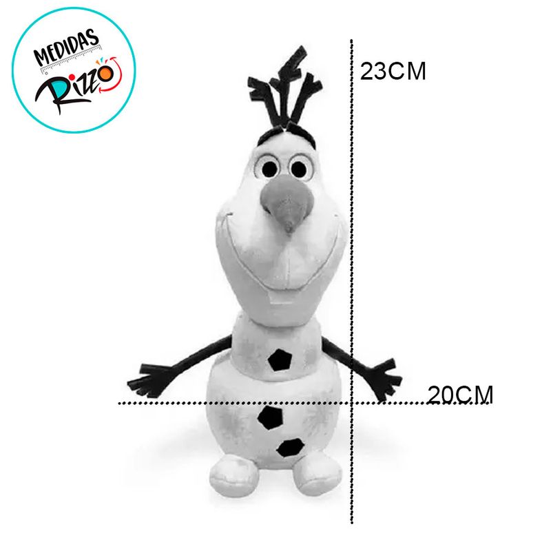 Pelúcia Olaf - Frozen - 23cm - 1 unidade - Disney Original - Rizzo