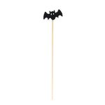 Pick Decorativo Halloween Morcego 12cm - 12 Un