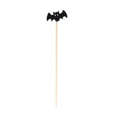 Pick Decorativo Halloween Morcego 12cm - 12 Un