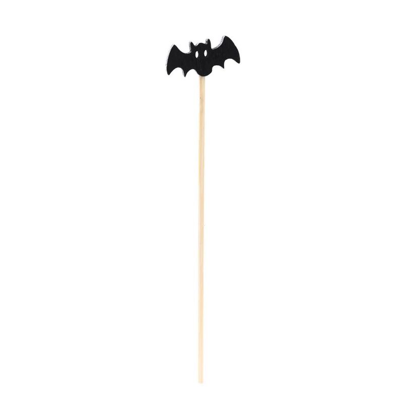 Pick Decorativo Halloween Morcego 12cm - 12 Un