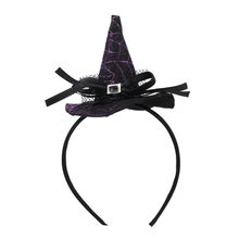 Tiara Chapéu de Bruxa Carola Preto e Roxo - 1 Un