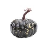 Abóbora Respingo Preta Halloween M 15cm - 1 Un