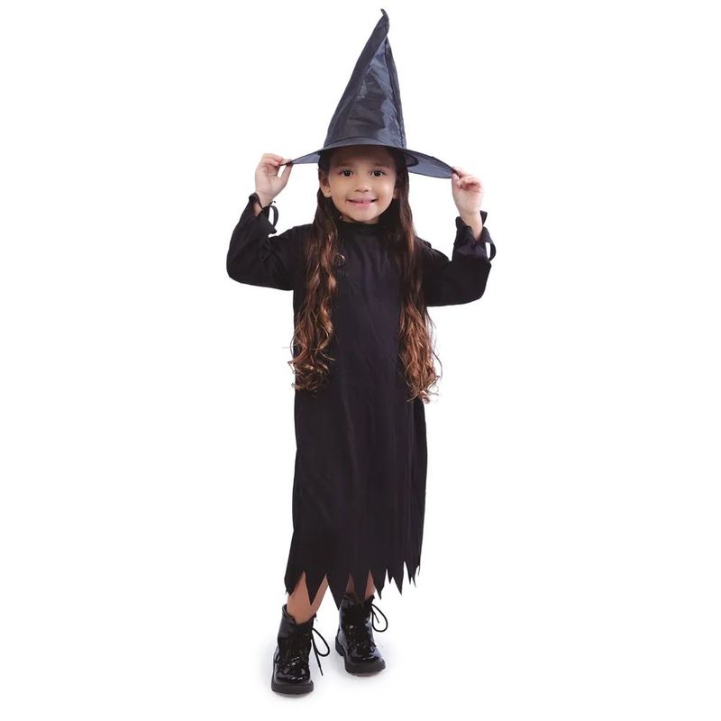 Fantasia Halloween Infantil - Bruxa Naomi 4 a 6 Anos - 1 Un