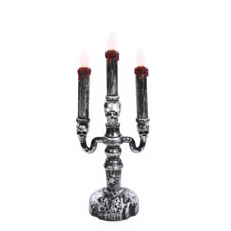 Candelabro Eletrônico Enfeitiçado 32cm - 1 Un