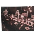 Quadro de Led Banquete Halloween 31x56cm - 1 Un