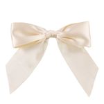 Laço Perfeito de Fita de Cetim com Lacre Prático - Marfim - G 11x13cm - 3 unidades - Cromus - Magazine 25