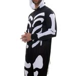 Fantasia Esqueleto Dinossauro Kigurumi Adulto com Capuz - Halloween M