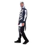 Fantasia Esqueleto Dinossauro Kigurumi Adulto com Capuz - Halloween M
