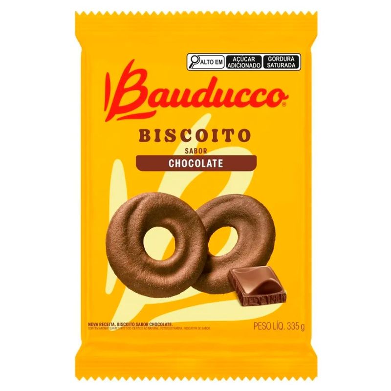 Biscoito Rosquinha Chocolate 335g - Bauducco