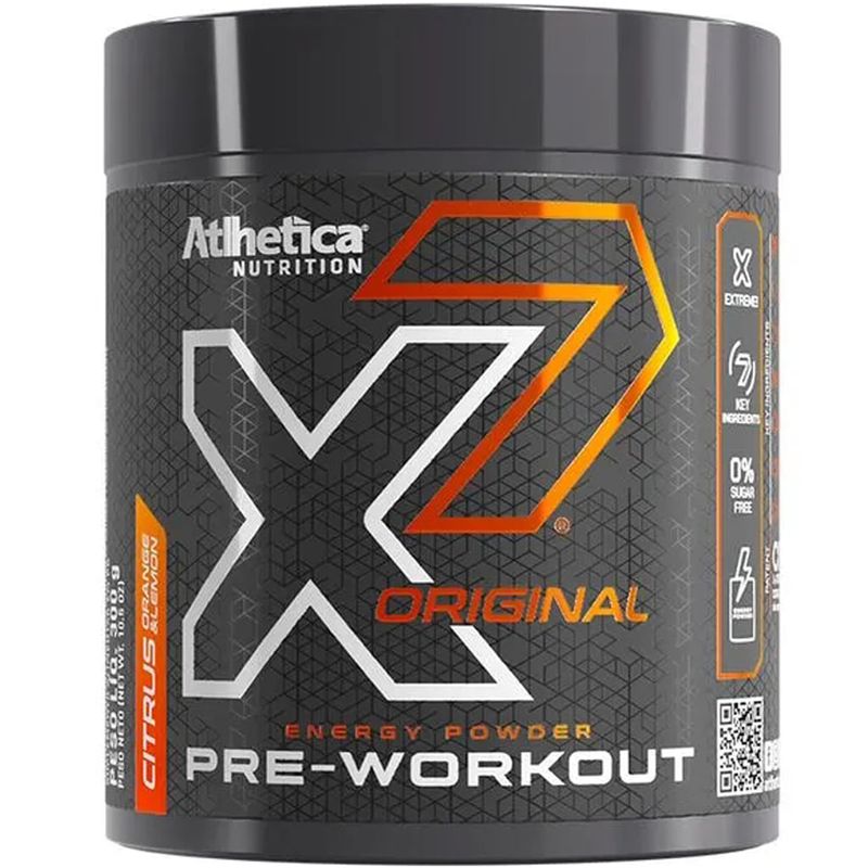 Pré Treino X7 Original Citrus 300g - Atlhetica Nutrition