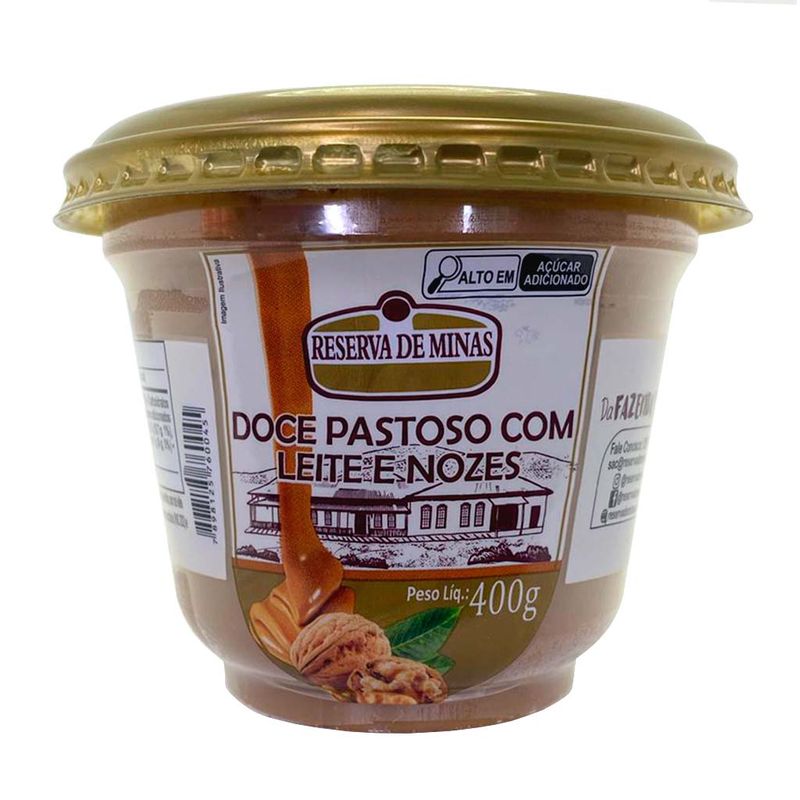 Doce Pastoso com Leite e Nozes 400g - Reserva de Minas