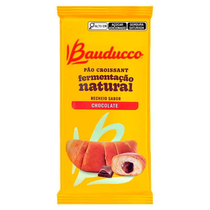 Pão Croissant Recheio Chocolate c/6 - Bauducco