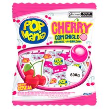 Pirulito Pop Mania Cherry Recheio Chiclete 500g - Riclan